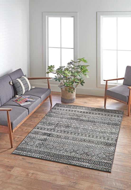 Better Homes and Gardens Brown Aztec Stripe Rug 60" x 84" Walmart