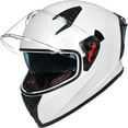 thumbnail image 1 of ILM Motorcycle Helmet Full Face with Pinlock Compatible Clear&Tinted Visors and Fins Street Bike Motocross Casco DOT(White, X-Large), 1 of 7