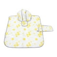 thumbnail image 1 of Dog Raincoat with Towing Hole - Durable, Wear-resistant, Easy to Clean, Printing Rainy Days Tool - TPU Clear Floral Print Pet Raincoat for Teddy, 1 of 8