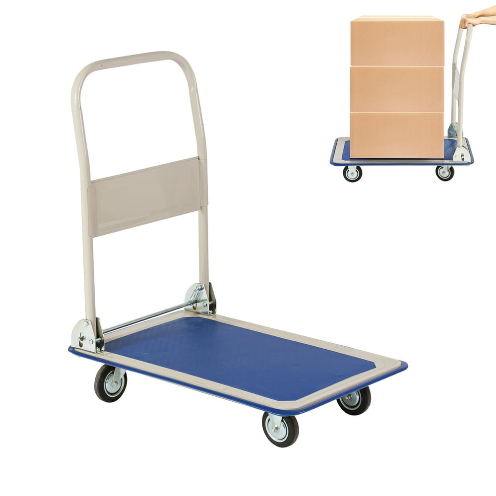 KARMAS PRODUCT Platform Truck Hand Cart Dolly Folding Moving Push Heavy