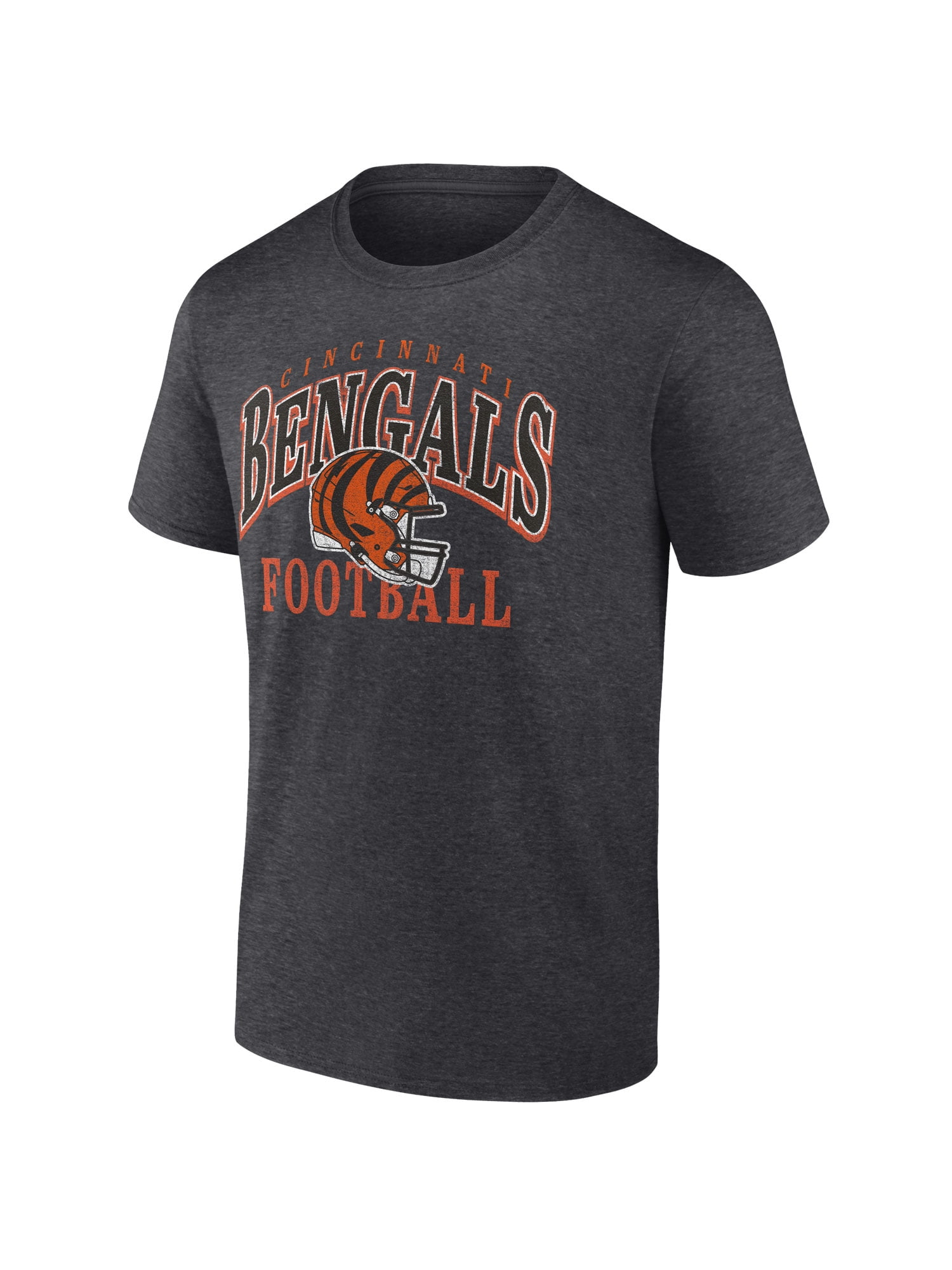 NFL Cincinnati Bengals Men's Cotton Charcoal Heather Short Sleeve T-Shirt