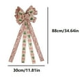 thumbnail image 3 of 2024 Imitation Christmas Bow Christmas Tree Decoration Large Bow Hanging Decoration Wall Hanging Scene Layout, 3 of 9