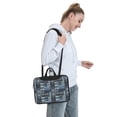 thumbnail image 6 of Lsque Snowflake Vintage Pattern Pattern Laptop Bag – Portable & Slim Single-Shoulder Computer Case with Adjustable Strap, Protective, Lightweight for 13”/14”/15.6” Laptops, 6 of 8