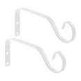 thumbnail image 2 of Gazechimp 2Pcs Hanging Plant Brackets Hook Plant Hangers for Indoor Outdoor Flower Pot White, 2 of 8