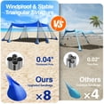 thumbnail image 2 of Carpa de playa Rhino Valley, 305 x 396 cm, UPF50+, 8 sacos de arena y 4 postes, 2 of 8