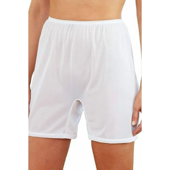 QT Intimates Long Leg Nylon Tricot Panties, 6-Pack 624N-6PK