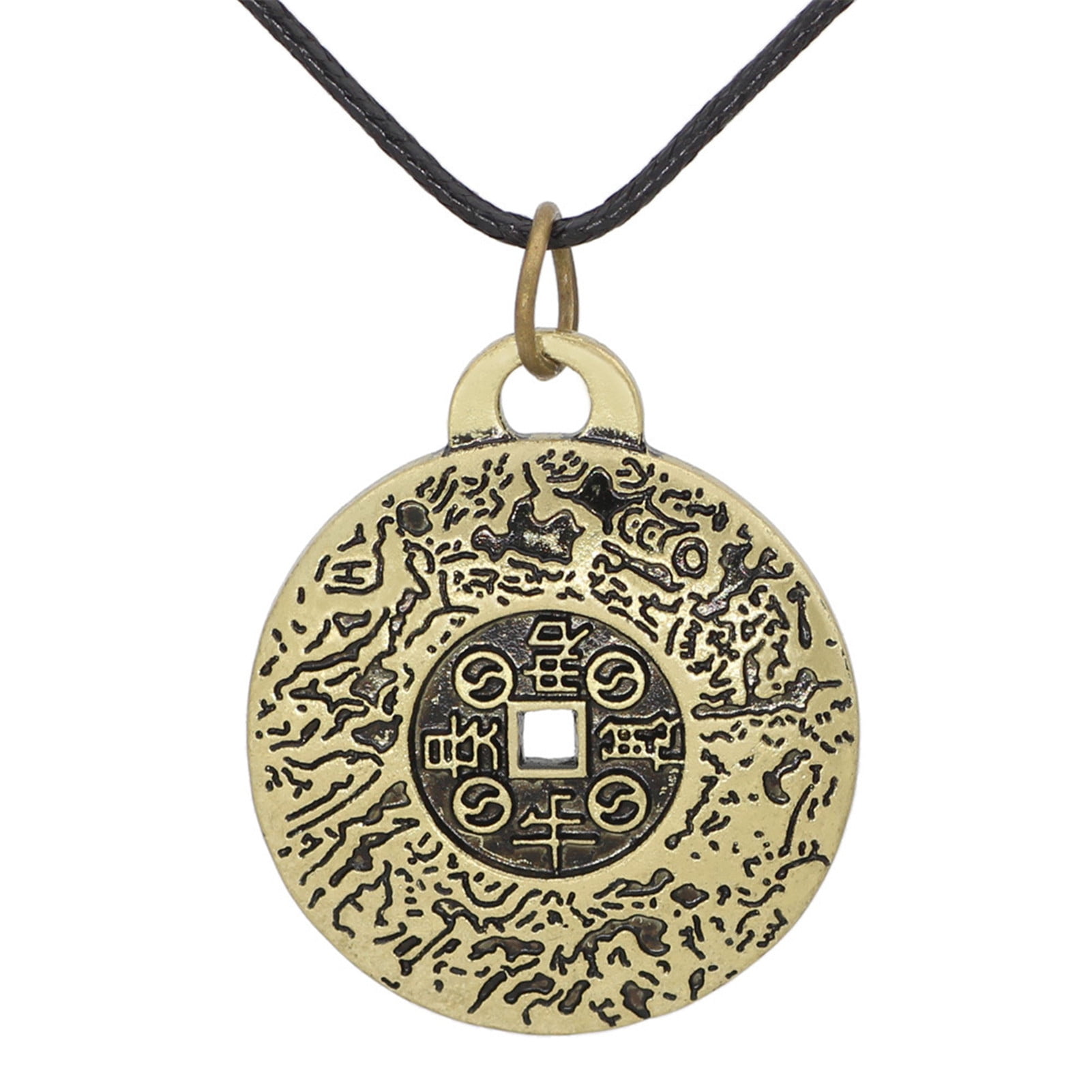 6 CM Bronze Chinese Lucky Animal catfish Fish Wealth Amulet Necklaces Pendant 