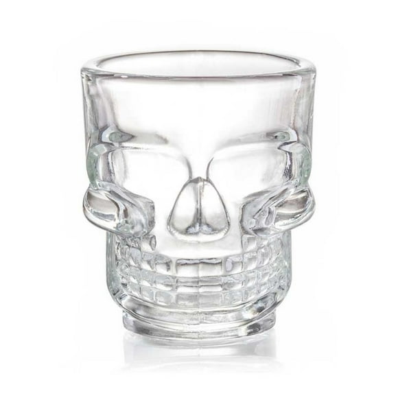 Juego 6 Vasos Tequilero 45 ml Calavera Vidrio Mittori 1613