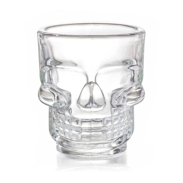 Juego 6 Vasos Tequilero 45 ml Calavera Vidrio Mittori 1613
