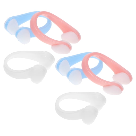 BESTSKY 6Pcs Swimming Nose Clip Waterproof Swim Nose Clip Silicone Nose Plugs for Kids Youth Adults Pool