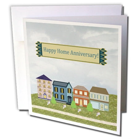 3dRose Home Anniversary, Realtor to Client, Family, Friends, Homes, Mailboxes - Greeting Cards, 6 by 6-inches, set of (Best Android Mail Client For Exchange)