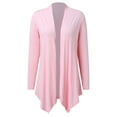 thumbnail image 4 of Ediodpoh Women's Sleeveless Cardigan Summer Lightweight Open Front Asymmetrical Vest Cardigan for Women Light Pink M, 4 of 5