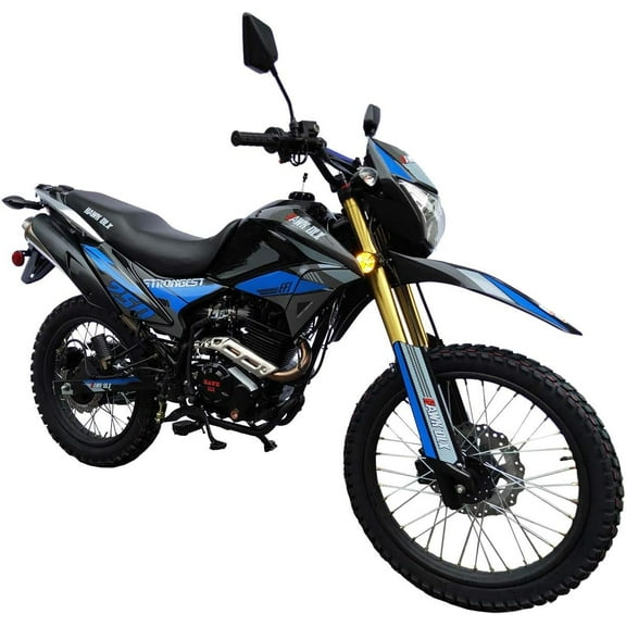HHH Hawk DLX 250 EFI Fuel Injection 250cc Endure Enduro Bike Hawk Deluxe 5 SPEED Bike (Black)