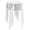 White, variant on Plastic bar stool, flexible seat, backless bar/dining chair, stackable and nestable, high 17.3inch
