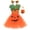 #10 Orange, variant on Kogui Three-Piece Kids Pumpkin Print Sundress Halloween Cosplay & Show Performance Costume (Black, 5-6 Years)