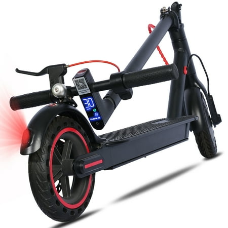 HEZZO 350W 8.5" Foldable Electric Scooter 25 Miles Range for Adults and Kids, 36v E-scooter with Dual Brake, 15MPH Max Speed,
