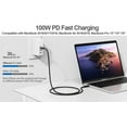 thumbnail image 6 of AUBEAMTO USB C to C 3.2 Gen 2x2 Cable 3.3ft- 20Gbps Data Transfer - 4K 60Hz HDR Monitor Video - 100W PD Charging - Thunderbolt Compatible  - for MacBooks, iPads, PC, Docks, Phones, and Androi, 6 of 9