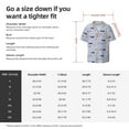 thumbnail image 5 of Susaid Dogs Are Running Print Men's Polo Shirts Button Down Short Sleeve Casual Summer Beach Vintage Shirts for Men-4X-Large, 5 of 5