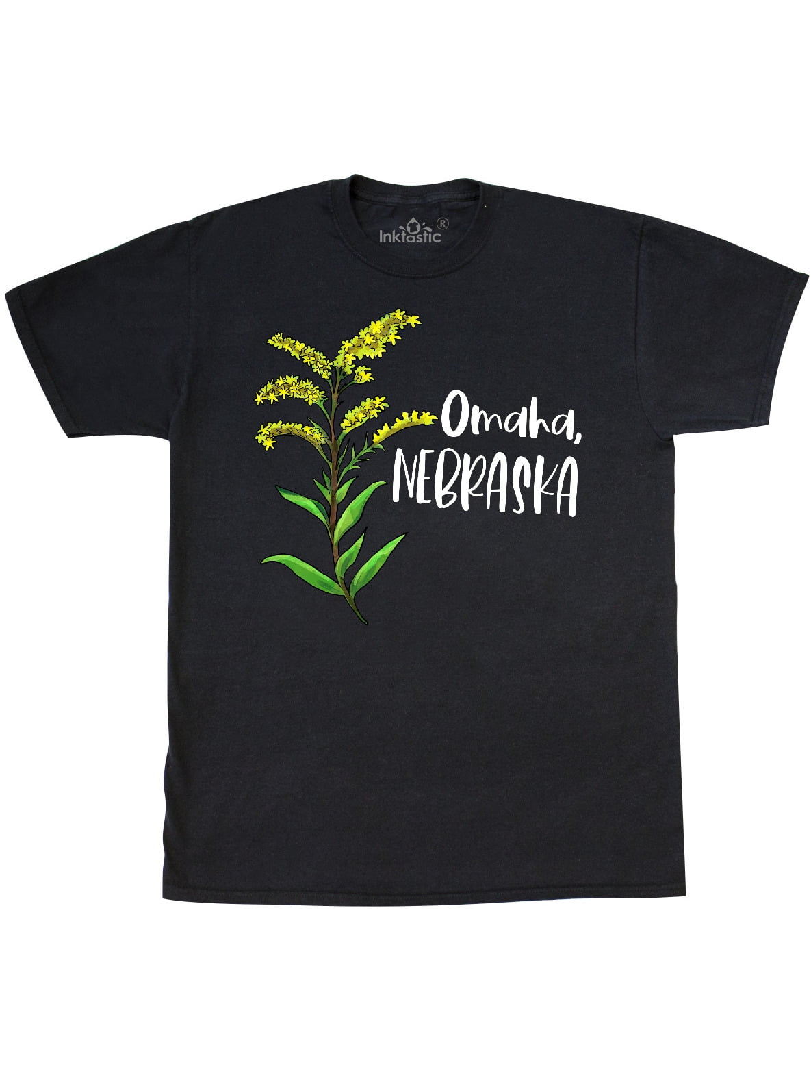 Inktastic Omaha, Nebraska Goldenrod Flower TShirt