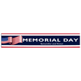 thumbnail image 3 of Decorative Design Happy Memorial Day Banner Polyester Material USA Flag for National Celebration Outdoor Event Indoor Decoration, 3 of 8