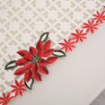 thumbnail image 2 of Nappe de Noël Vintage Brodée en Dentelle Florale Chemin de Table, 2 of 10
