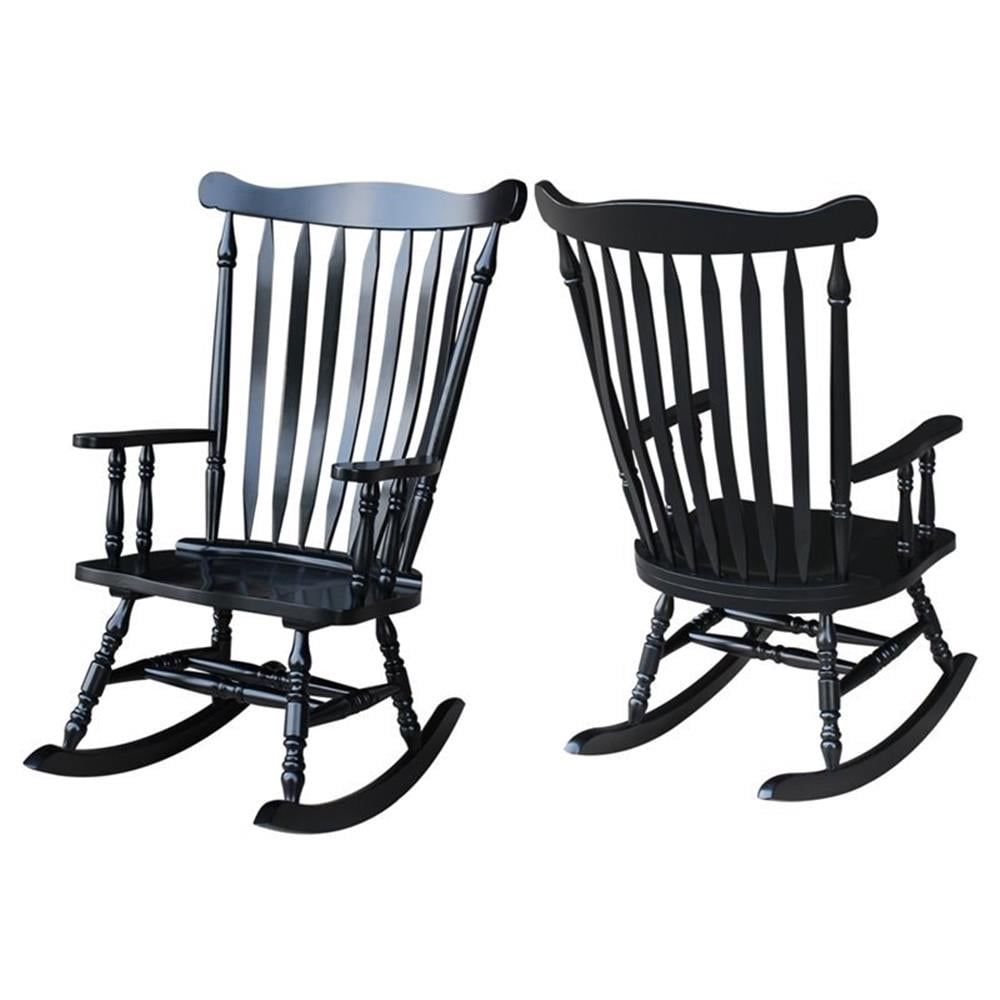 International Concepts Colonial Rocking Chair - Antique Black