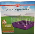 thumbnail image 2 of 1 count Kaytee 24" x 24" Open Top Playpen Habitat, 2 of 2