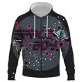 thumbnail image 1 of Sudadera con capucha y cremallera para hombre, diseño de hojas de plantas tropicales, estilo hip hop, informal, divertida, de manga larga, estilo urbano, estilo Harajuku, con estampado 3D, 1 of 6