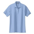 thumbnail image 5 of Yellow Rooster Women's Silk Touch Classic Female Polo Shirt Light Blue XS, 5 of 6