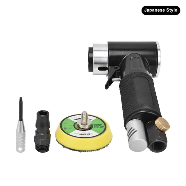 Emoshayoga Máquina Lijadora Neumática, YC-2614 Mini Lijadora de Aire de Rotación Suave Eficiente de 2 Pulgadas para la Eliminación de óxido(Estándar japonés)