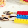 thumbnail image 2 of Utensilios Para Niños Pequeños, Bloque De Construcción De Acero Inoxidable, Juego De Cubiertos, Bloque De Enclavamiento Redondo, Bloque Seguro, Cubiertos Para Cocina De Interior Para Niños 3 Piezas Speravity HA013539-00, 2 of 6