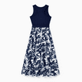 thumbnail image 3 of PatPat Family Matching Cotton Tee Flora Print Splicing Shirt or Tank Dress, 3 of 4