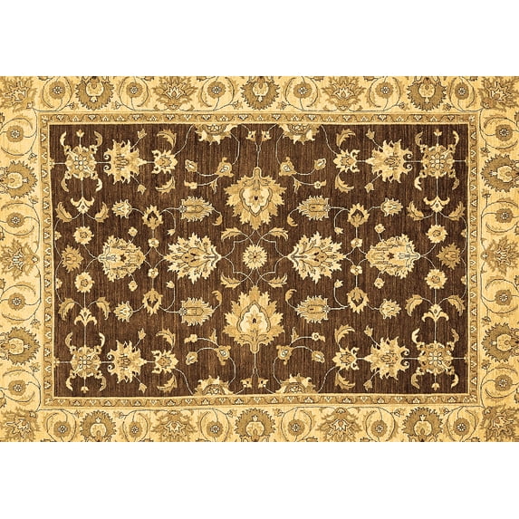 Ahgly Company Indoor Rectangle Oriental Brown Traditional Area Rugs, 2' x 5'