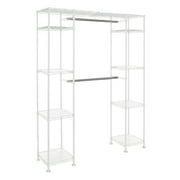 Seville Classics Expandable Closet Organizer System, White