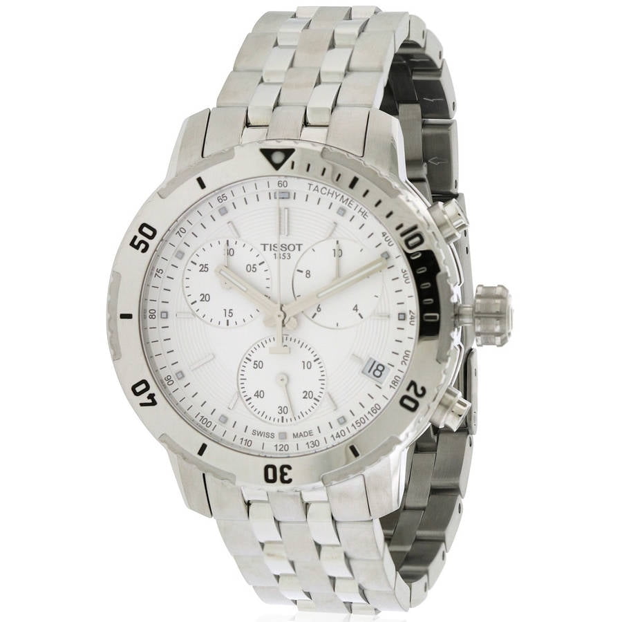 Tissot PRS 200 Stainless Steel Chronograph Men's Watch, T0674171103101 - Walmart.com