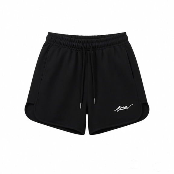 Women Casual Sweat Shorts Side Split Solid Shorts Elastic Drawstring Short Pants High Waist Lounge Shorts Loose Comfy Athletic Shorts Trendy Soft Summer Outfits Daily Workout Gym Running