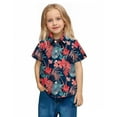 thumbnail image 5 of OGLCCG Boy's Hawaiian Shirt Tropical Casual Summer Beach Shirt with Pocket Short Sleeve Casual Button Down Tops for Youth Kids 2-15 Years, 5 of 7