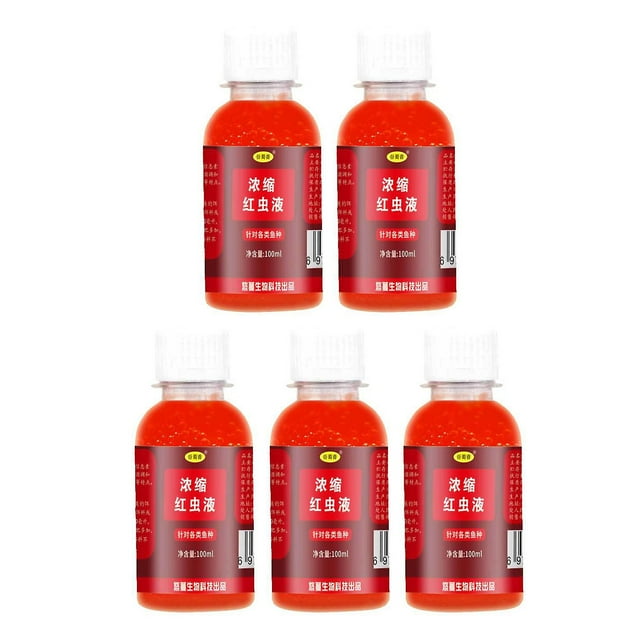100ml Red Worm Fishing Baits Attractants Crucian Carp Fishing Lure Bait Fishing Equipment