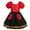 Red, variant on IDOPIP Toddler Baby Girls Christmas Dress Short Puff Sleeve Printed Smocked Skater Dress