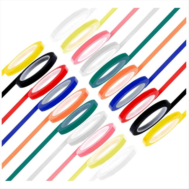 20 Rollos de Cinta para Autoclave de 10 Colores 216 Pies/LX 0,24 Pulgadas/W Cinta de Identificación de Instrumentos Esterilizable en Autoclave 270 Fahrenheit