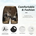 thumbnail image 5 of Haiem Cat Family Men'S Quick-Dry Swim Trunks: Comfortable Beach Shorts With Mesh Lining And Pockets - Ideal For Swimming And Sunbathing Medium, 5 of 9