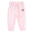 thumbnail image 3 of BXSRUTA Baby Cotton Casual Pants for Toddler Boys Girls Elastic Waist Breathable Loungewear with Cute Cartoon Print, 3 of 8