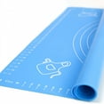 thumbnail image 4 of ACDANC Silicone Baking Mat with Measurements -Pastry Mat |Non Slip Non Stick| Pastry Rolling,Counter Mat,Dough Rolling Mat,Oven Liner,Fondant/Pie Crust Mat (25*18",Blue), 4 of 7