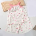 thumbnail image 3 of Bixock Toddler Clothings Boys Girls Loungewear Set Kids Tank Top Sleepwear Kids Sleepwear Set Sleeveless Tank Thin Light Loose Indoor Outfits for Young Girls, 3 of 3