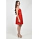 thumbnail image 2 of Vestido con escote ondulado Roman Fashion /Juvenil, 3583 (Rojo) rojo M, 2 of 5