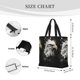 thumbnail image 3 of Disketp Ink Style Bald Eagle Bolsa Tote de Lona para Mujer, Bolso de Hombro y Cruzado con Cierre de Cremallera, 3 of 7