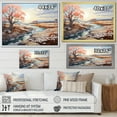 thumbnail image 4 of Designart "Coral Pastoral Coral Colorful wall decor I" Landscapes Wall Art Living Room, 4 of 5