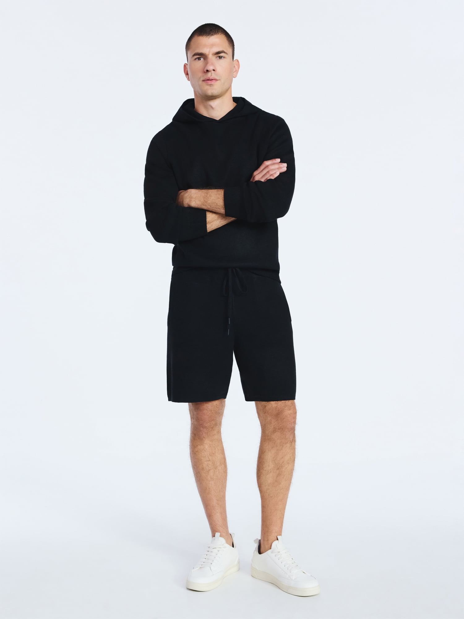 Free Assembly Men's Pull On Sweater Shorts, 7" Inseam, Sizes S-3XL