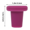 thumbnail image 2 of unbranded 6Ud Tapones Reutilizables De Silicona Para Sellador Para Vino Cerveza Y Otras Bebidas, 2 of 7