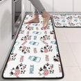 thumbnail image 2 of Kitchen Rugs Sets Of 2,White Cow Milk Pattern Anti Fatigue Kitchen Mat Rugs Non Slip Washable,Decorative Kitchen Floor Mats for Kitchen,Sink,Laundry,17"x47"+17"x47", 2 of 5